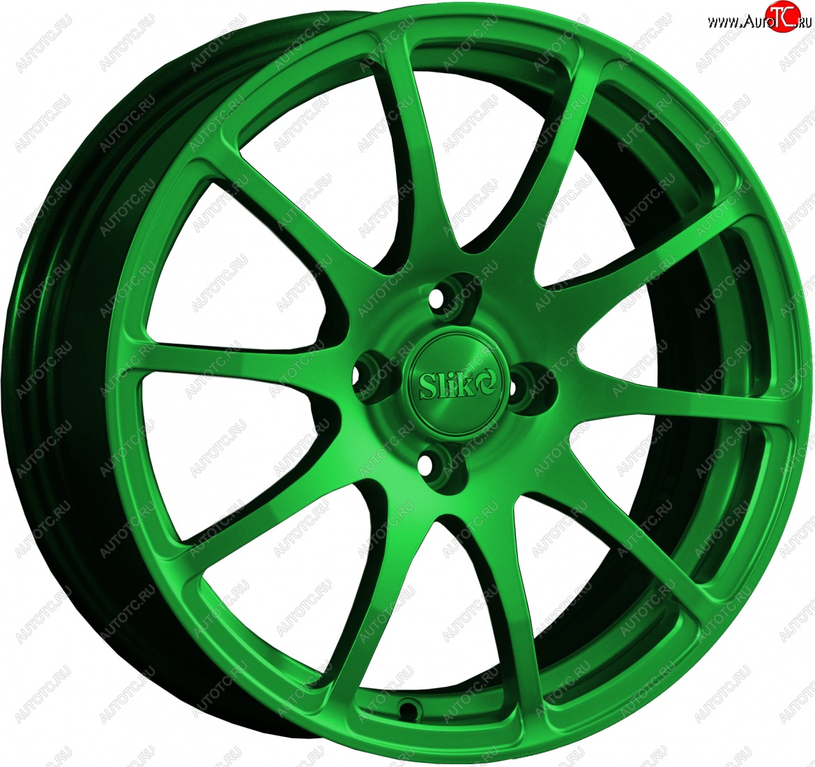 18 999 р. Кованый диск Slik classik R16x6.5 Зеленый (GREEN) 6.5x16 Hyundai I40 1 VF дорестайлинг седан (2011-2015) 5x114.3xDIA67.1xET46.0 (Цвет: GREEN)