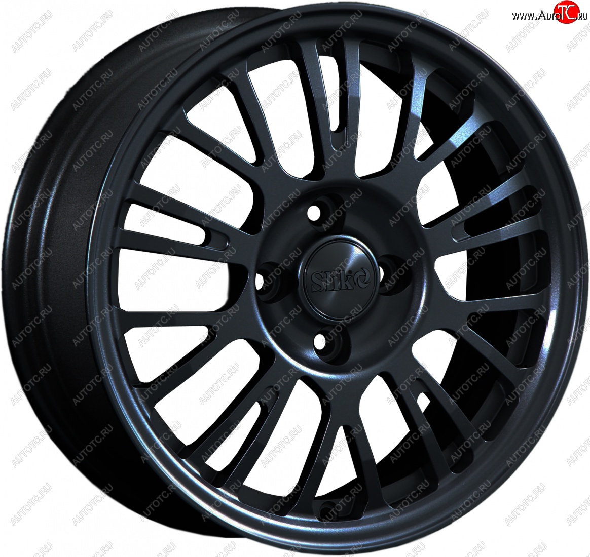 14 799 р. Кованый диск Slik Classik 6x15 (Черный глянцевый)   (Цвет: Черный глянцевый)  с доставкой в г. Пермь