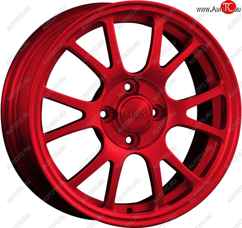 14 899 р. Кованый диск Slik Classik 6x15 (Candy красный)   (Цвет: Candy красный)  с доставкой в г. Пермь