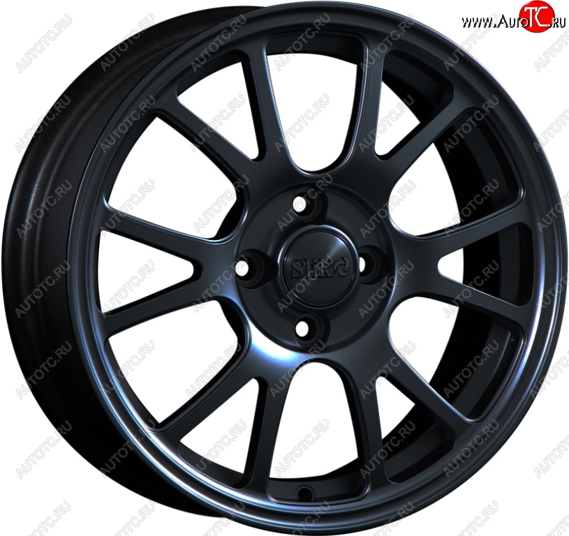 14 899 р. Кованый диск Slik Classik 6x15 (Черный глянцевый)   (Цвет: Черный глянцевый)  с доставкой в г. Пермь