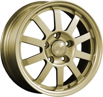 Кованый диск Slik Classik 6x15 (Металлик золотой) Honda Prelude 3 BA купе дорестайлинг (1987-1989) 4x100.0xDIA56.1xET45.0