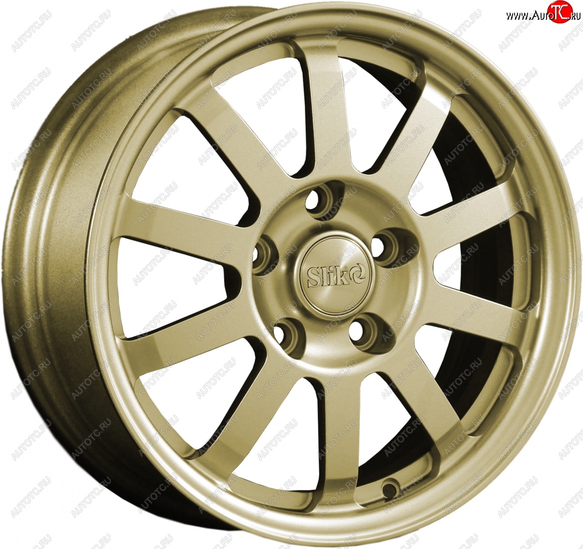 11 399 р. Кованый диск Slik Classik 6x15 (Металлик золотой)   (Цвет: Металлик золотой)  с доставкой в г. Пермь