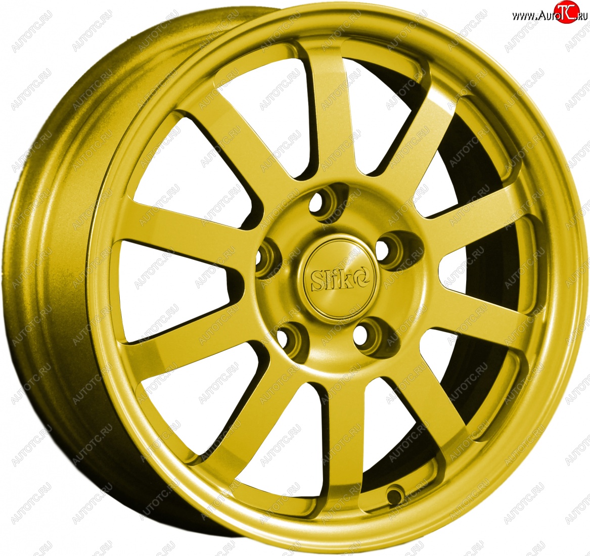 11 399 р. Кованый диск Slik Classik 6x15 (Ярко-желтый RAL 1021)   (Цвет: Ярко-желтый RAL 1021)  с доставкой в г. Пермь