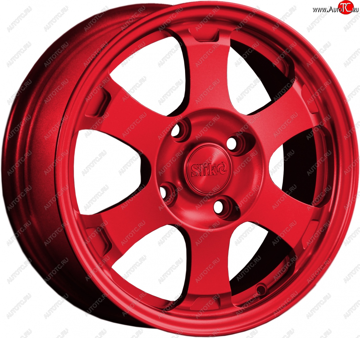 14 799 р. Кованый диск Slik Classik 6x15 (Красный)   (Цвет: Красный)  с доставкой в г. Пермь