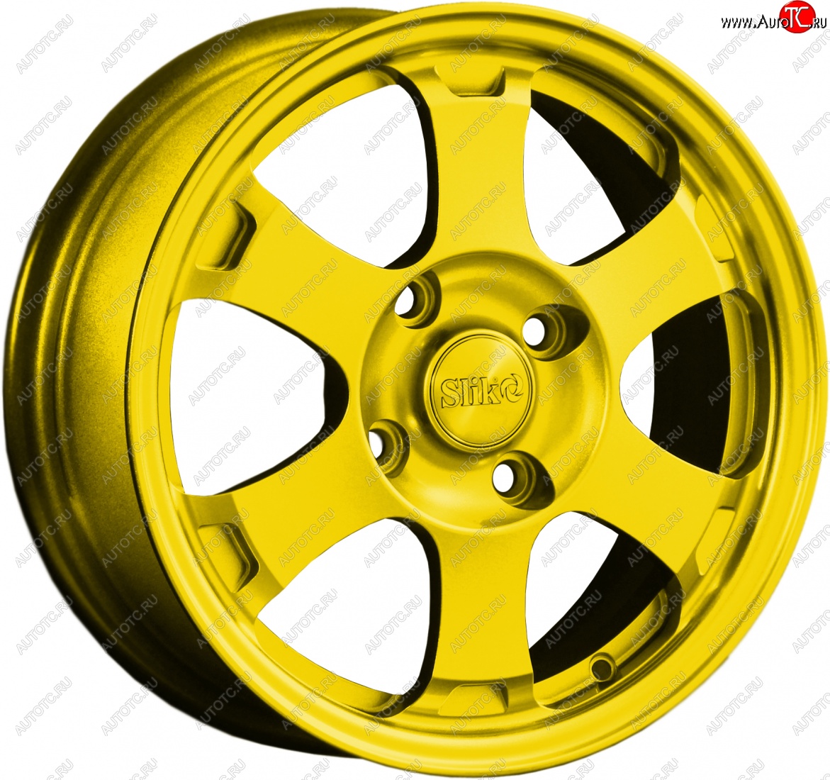 14 799 р. Кованый диск Slik Classik 6x15 (Ярко-желтый RAL 1021)   (Цвет: Ярко-желтый RAL 1021)  с доставкой в г. Пермь