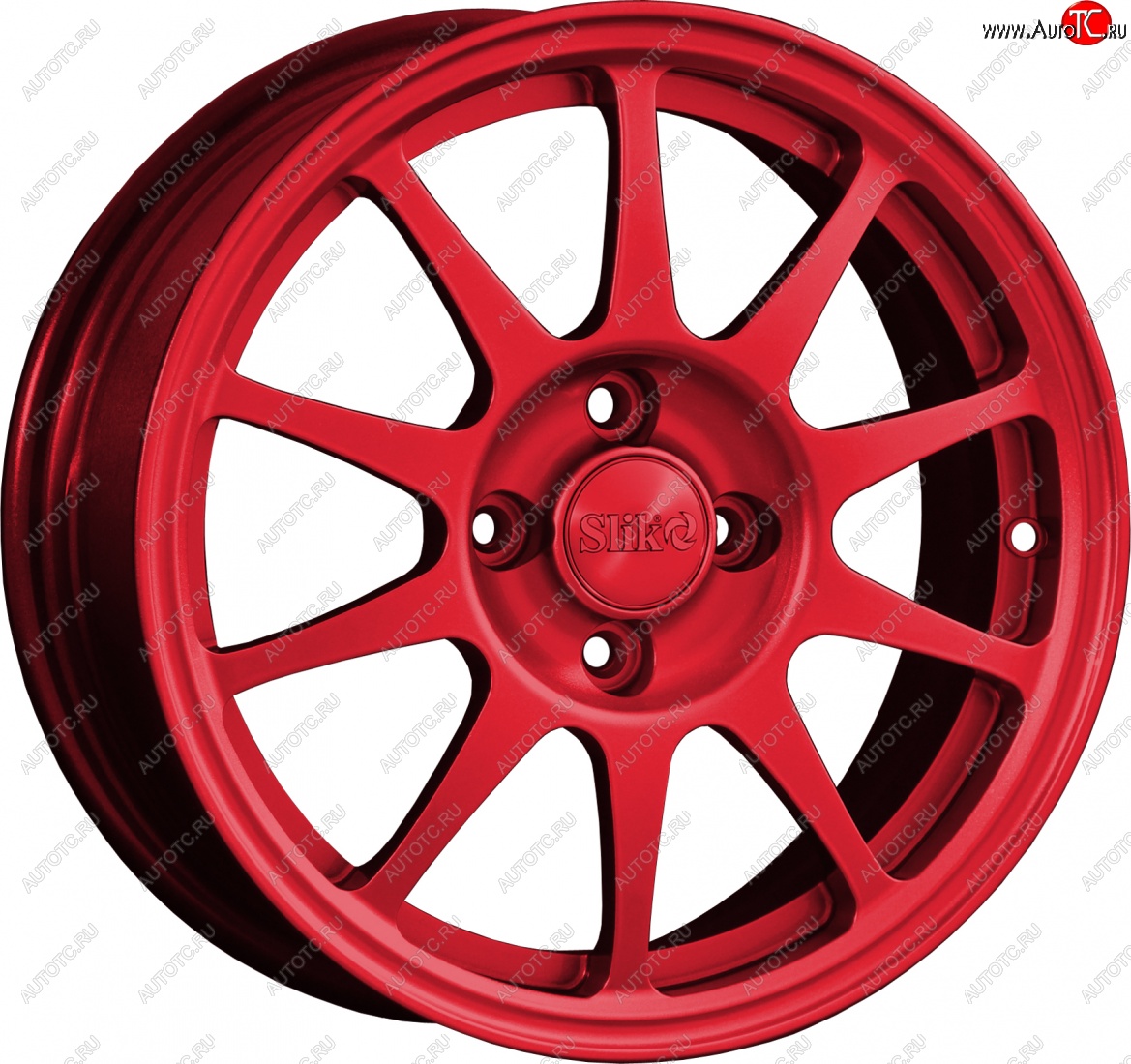 14 799 р. Кованый диск Slik Classik 6x15 (Candy красный)   (Цвет: Candy красный)  с доставкой в г. Пермь