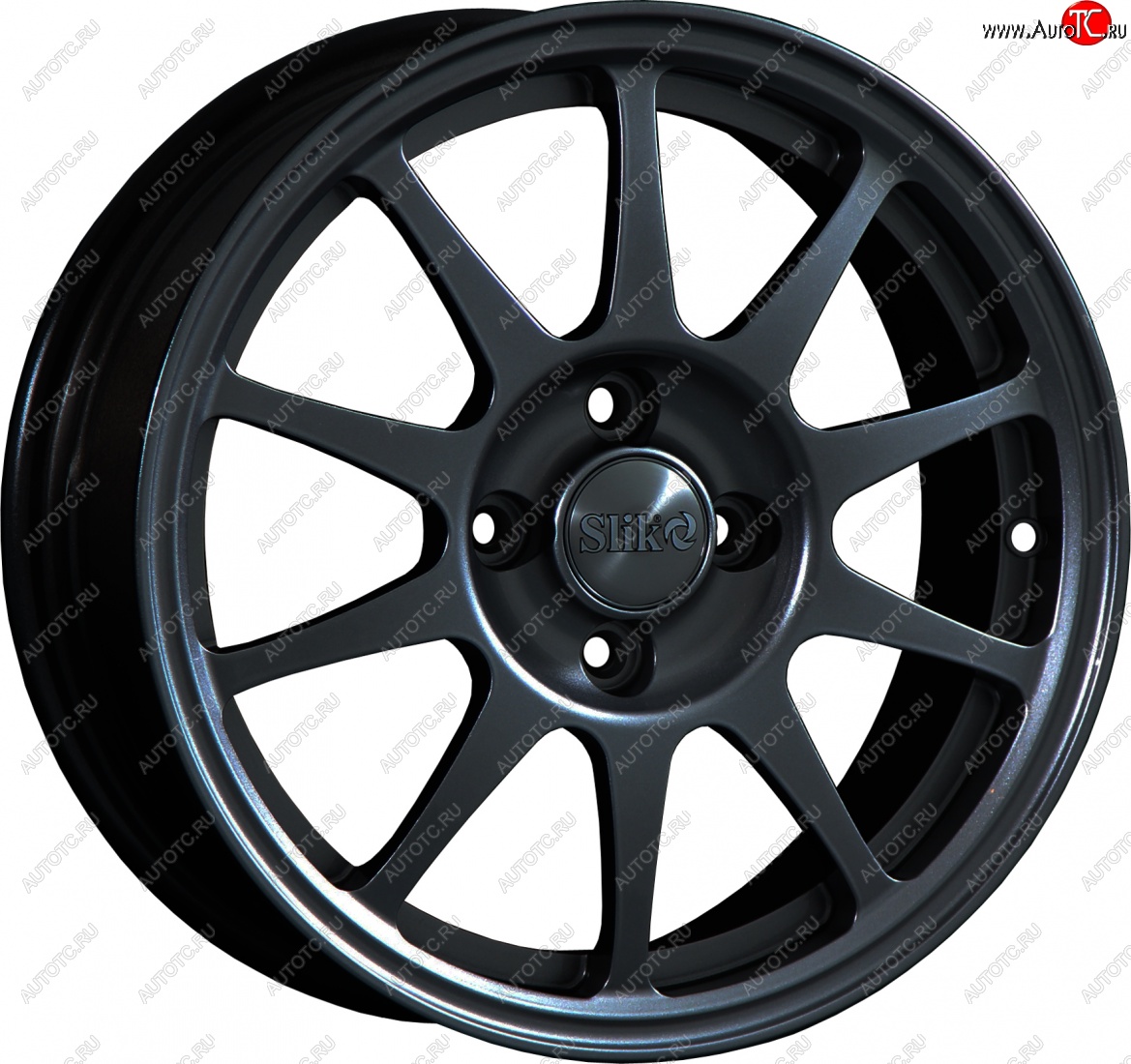 14 799 р. Кованый диск Slik Classik 6x15 (Черный глянцевый)   (Цвет: Черный глянцевый)  с доставкой в г. Пермь