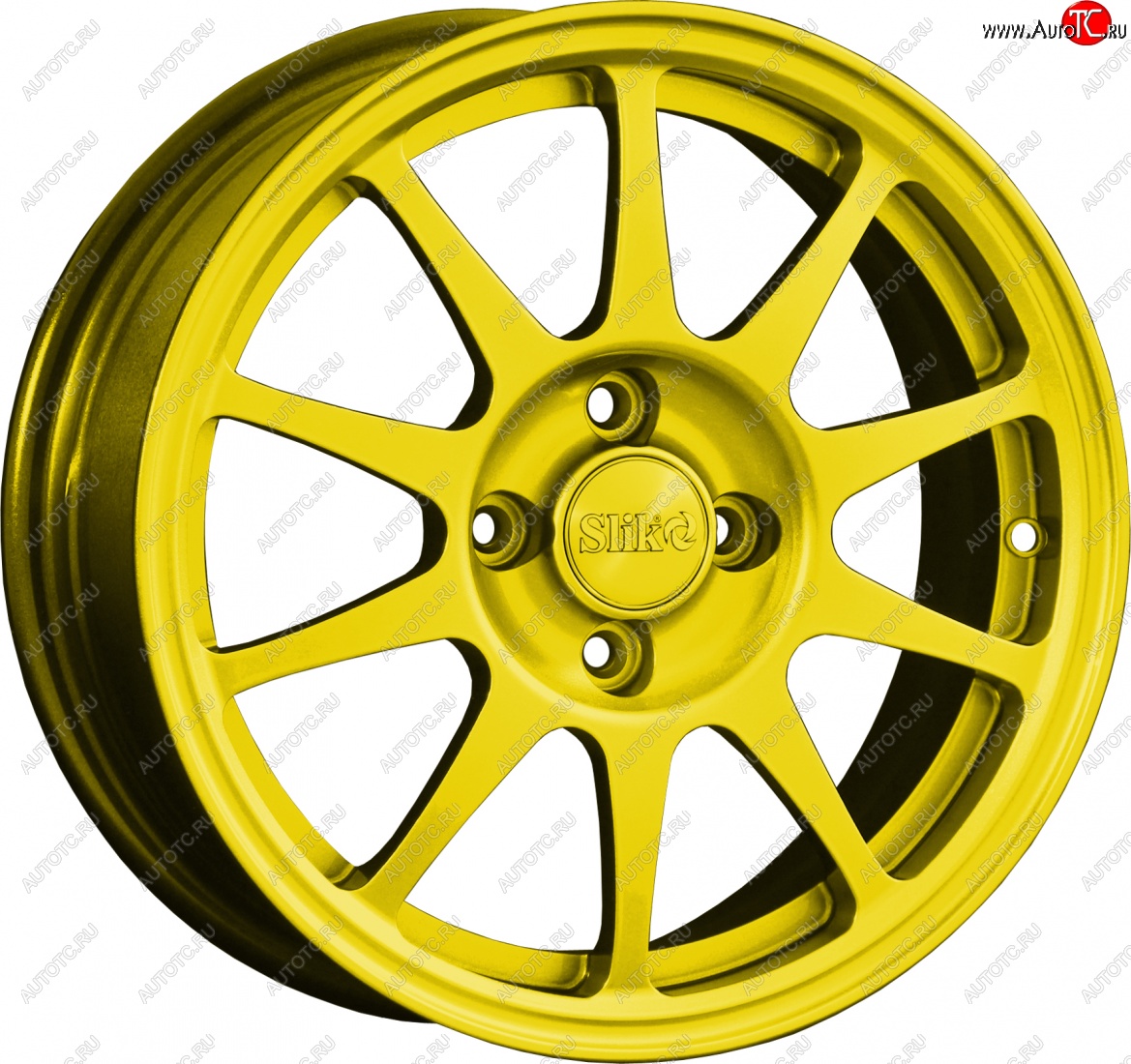 14 799 р. Кованый диск Slik Classik 6x15 (Ярко-желтый RAL 1021)   (Цвет: Ярко-желтый RAL 1021)  с доставкой в г. Пермь