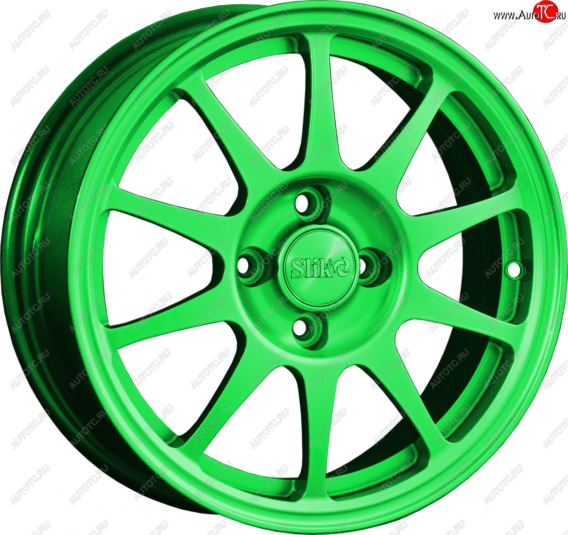 14 799 р. Кованый диск Slik Classik 6x14 (RAL 6038 ярко-зеленый)   (Цвет: RAL 6038 ярко-зеленый)  с доставкой в г. Пермь