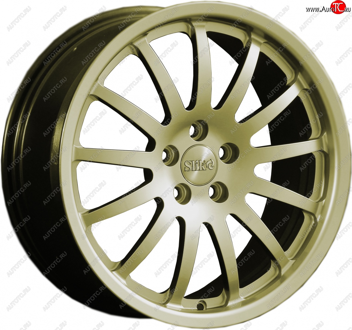 14 599 р. Кованый диск Slik classik R17x7.5 Золотой (G) 7.5x17   (Цвет: G)  с доставкой в г. Пермь