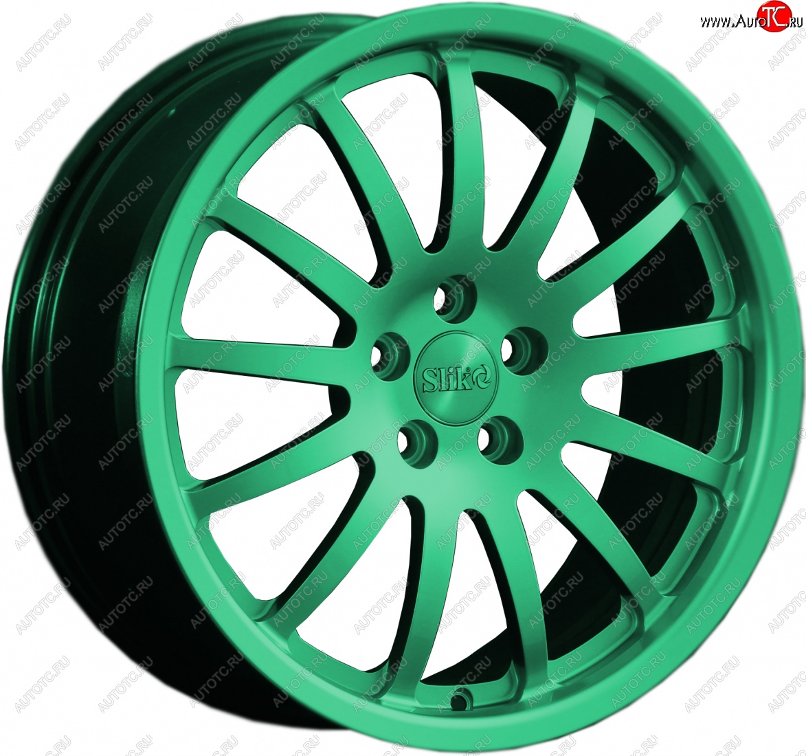 14 599 р. Кованый диск Slik classik R17x7.5 Candy Green изумрудно-зеленый 7.5x17   (Цвет: Candy Green изумрудно-зеленый 7.5x17)  с доставкой в г. Пермь