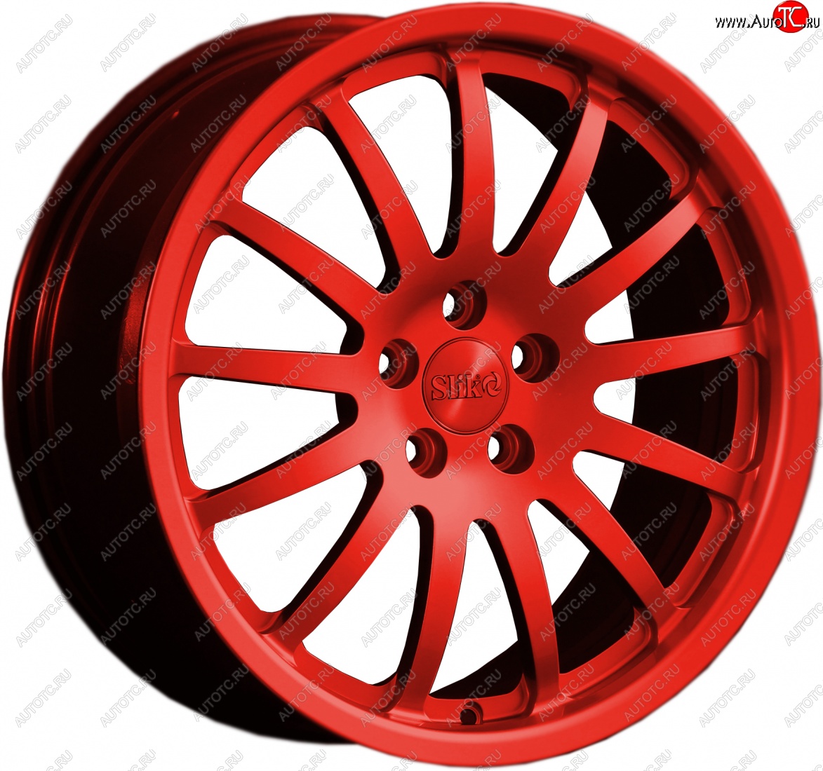 14 599 р. Кованый диск Slik classik R17x7.5 Candy RED красный 7.5x17   (Цвет: Candy RED красный 7.5x17)  с доставкой в г. Пермь
