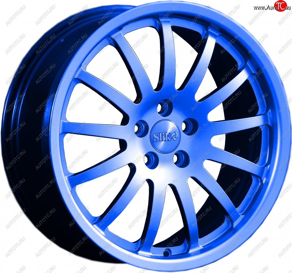 14 599 р. Кованый диск Slik classik R17x7.5 Синий (BLUE) 7.5x17   (Цвет: BLUE)  с доставкой в г. Пермь