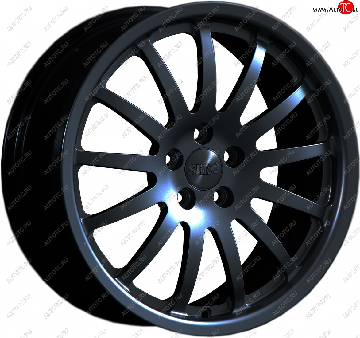 14 599 р. Кованый диск Slik classik R17x7.5 Черный глянцевый (BK) 7.5x17   (Цвет: BK)  с доставкой в г. Пермь