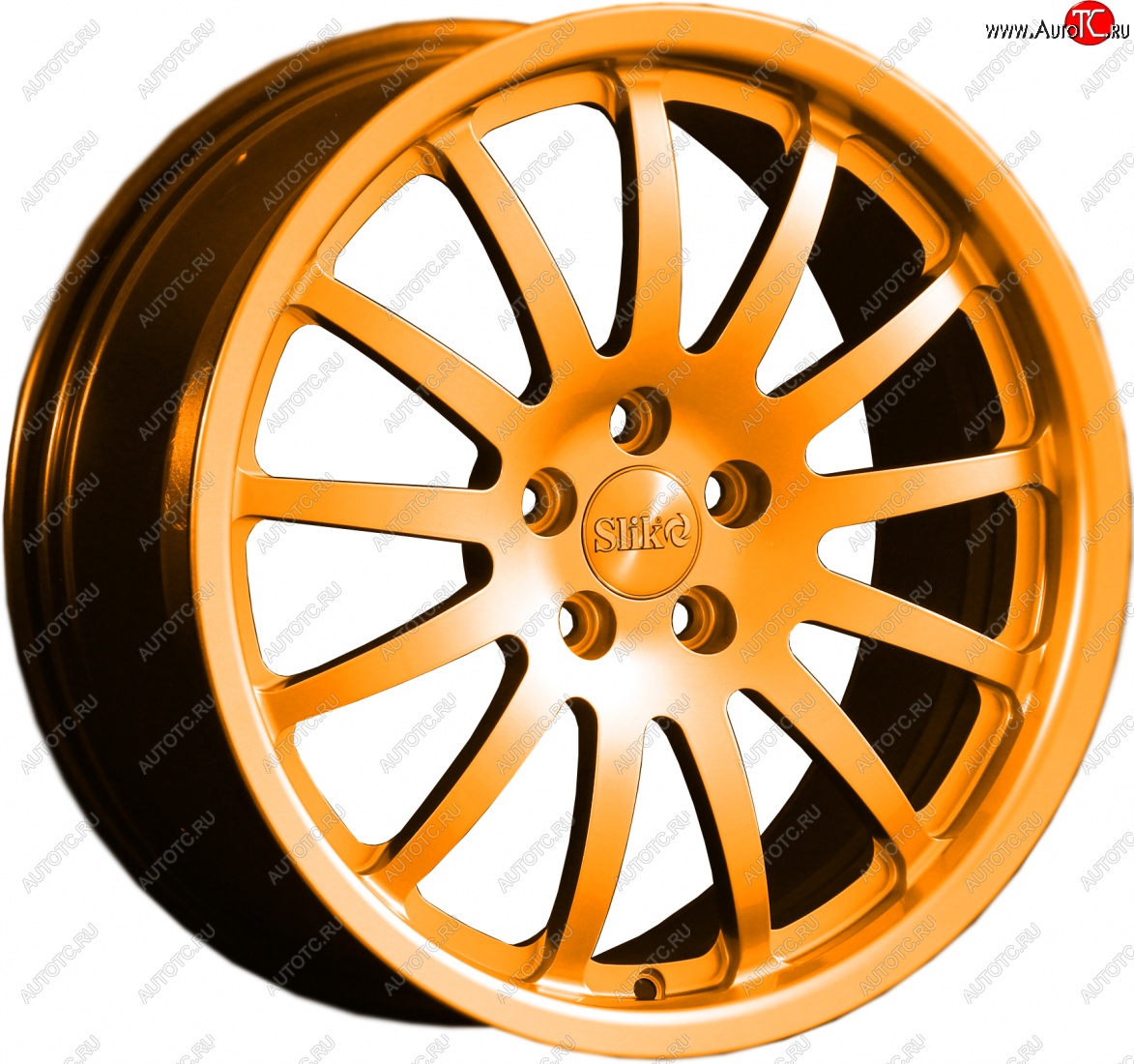 14 599 р. Кованый диск Slik classik R17x7.5 Ярко-оранжевый (ORANGE) 7.5x17   (Цвет: ORANGE)  с доставкой в г. Пермь