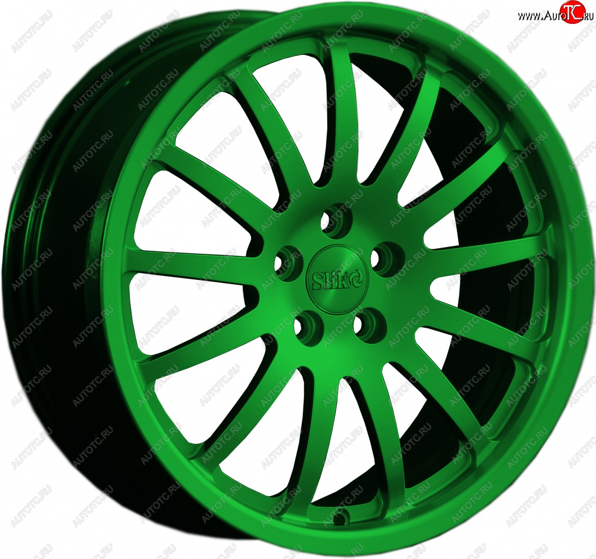 14 599 р. Кованый диск Slik classik R17x7.5 Зеленый (GREEN) 7.5x17   (Цвет: GREEN)  с доставкой в г. Пермь