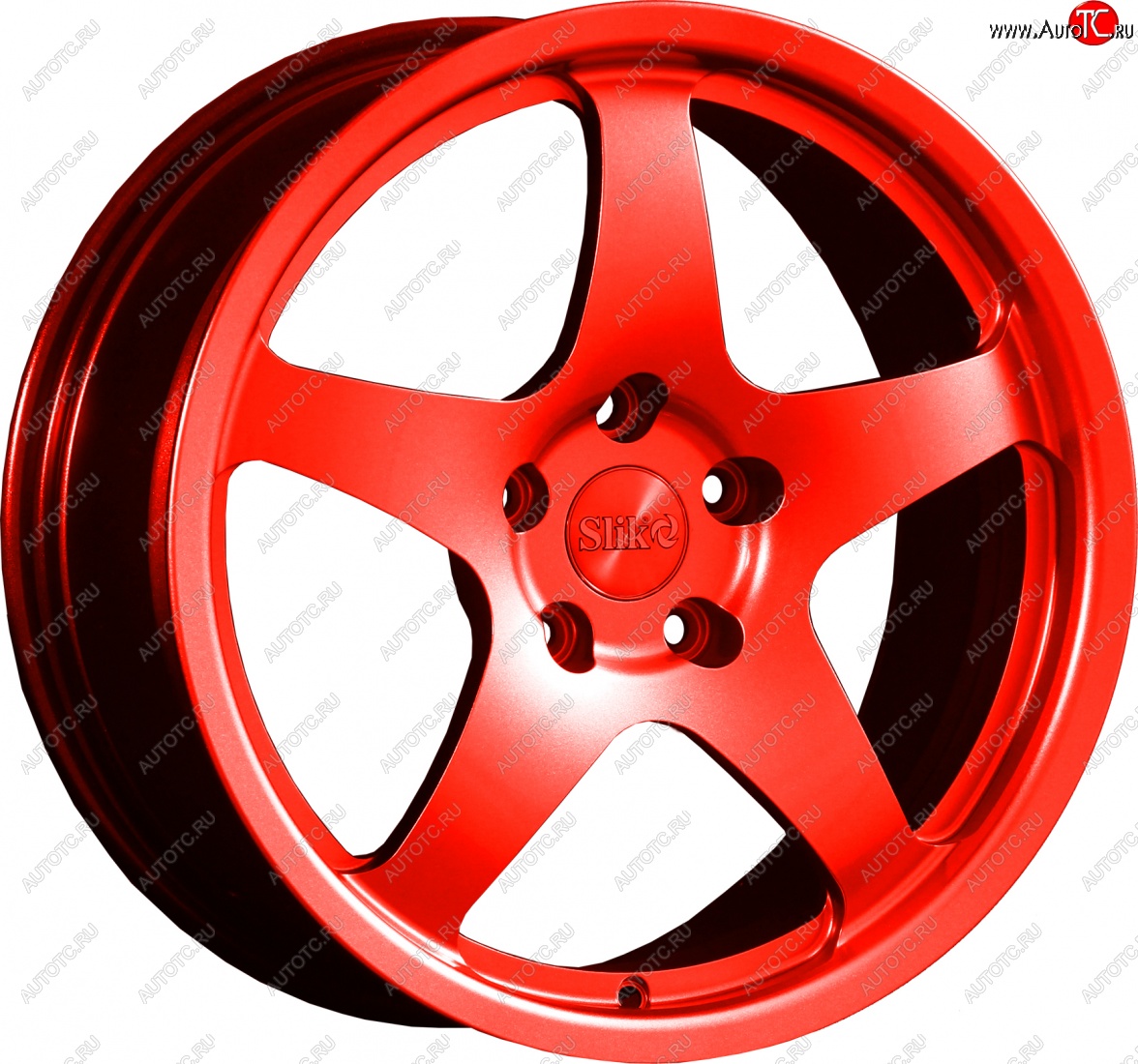 25 599 р. Кованый диск Slik classik R17x7.5 Candy алый 7.5x17   (Цвет: Candy алый 7.5x17)  с доставкой в г. Пермь