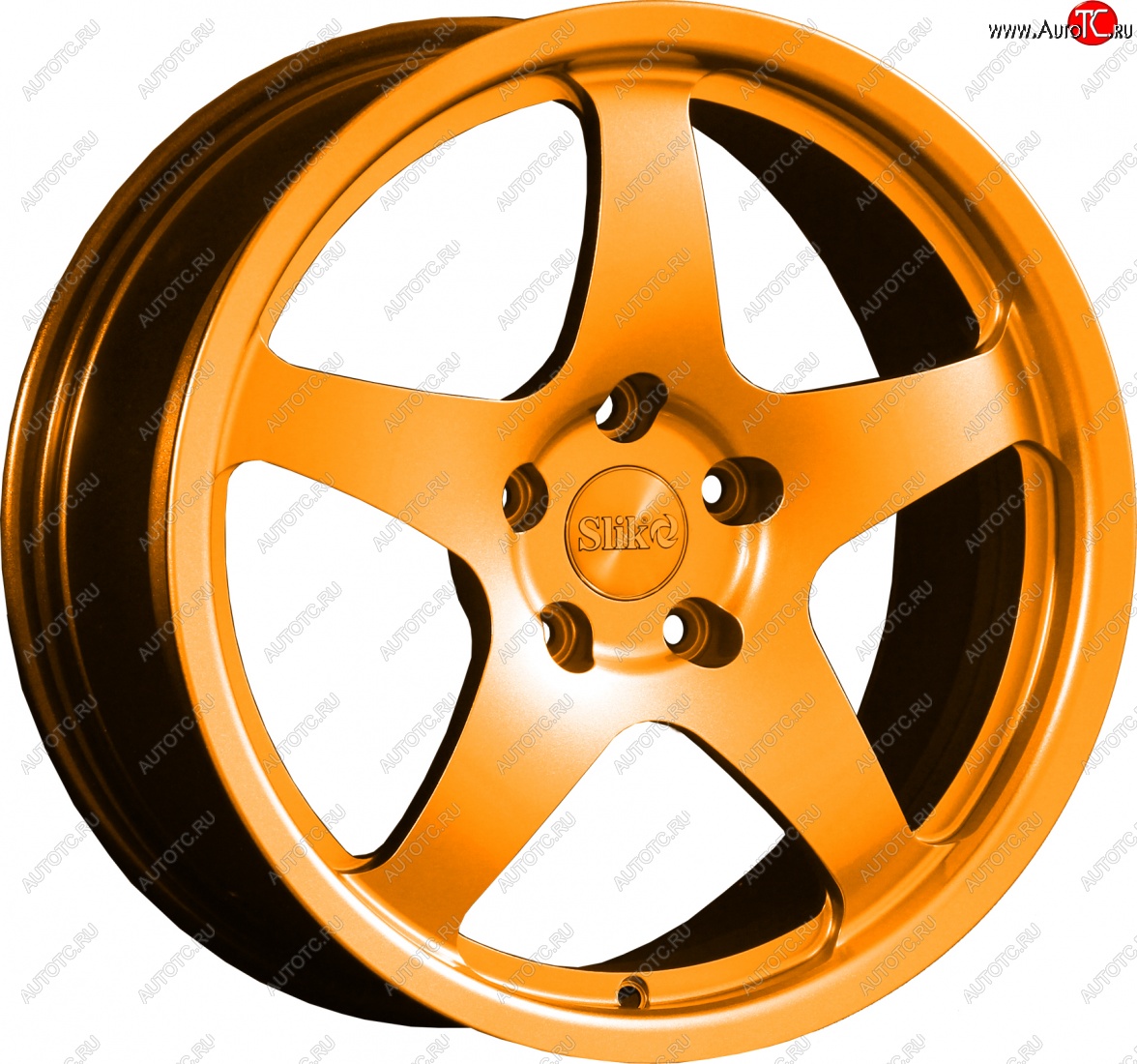 25 599 р. Кованый диск Slik classik R17x7.5 Ярко-оранжевый (ORANGE) 7.5x17   (Цвет: ORANGE)  с доставкой в г. Пермь