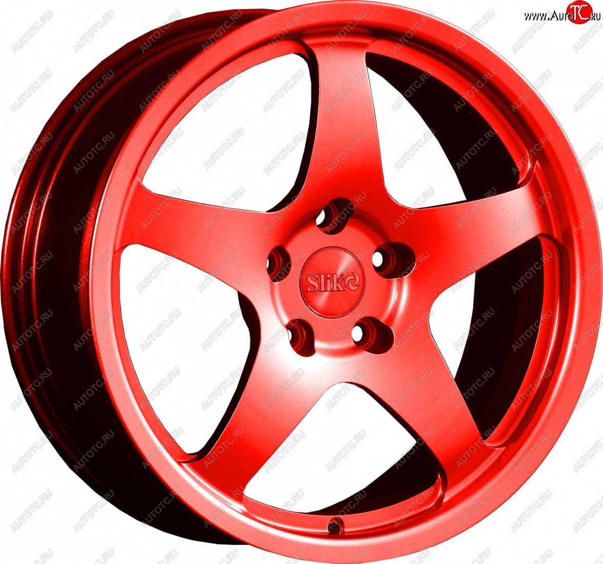 25 599 р. Кованый диск Slik classik R17x7.5 RAL 3026 ярко алый (3026) 7.5x17   (Цвет: 3026)  с доставкой в г. Пермь