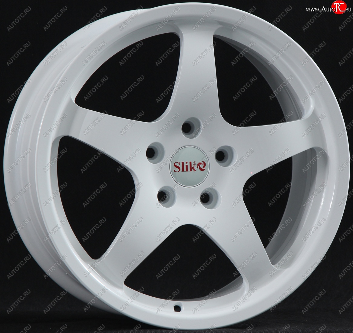 25 599 р. Кованый диск Slik classik R17x7.5 Белый (W) 7.5x17   (Цвет: W)  с доставкой в г. Пермь
