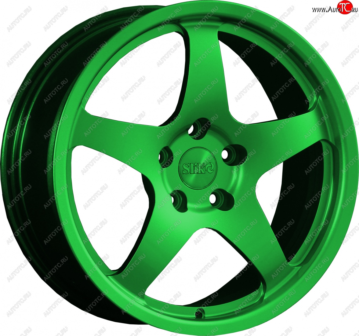 25 599 р. Кованый диск Slik classik R17x7.5 Зеленый (GREEN) 7.5x17   (Цвет: GREEN)  с доставкой в г. Пермь