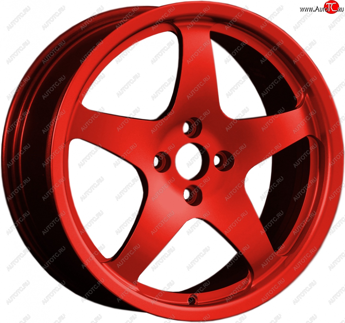 14 049 р. Кованый диск Slik classik R17x7.5 Candy RED красный 7.5x17   (Цвет: Candy RED красный 7.5x17)  с доставкой в г. Пермь