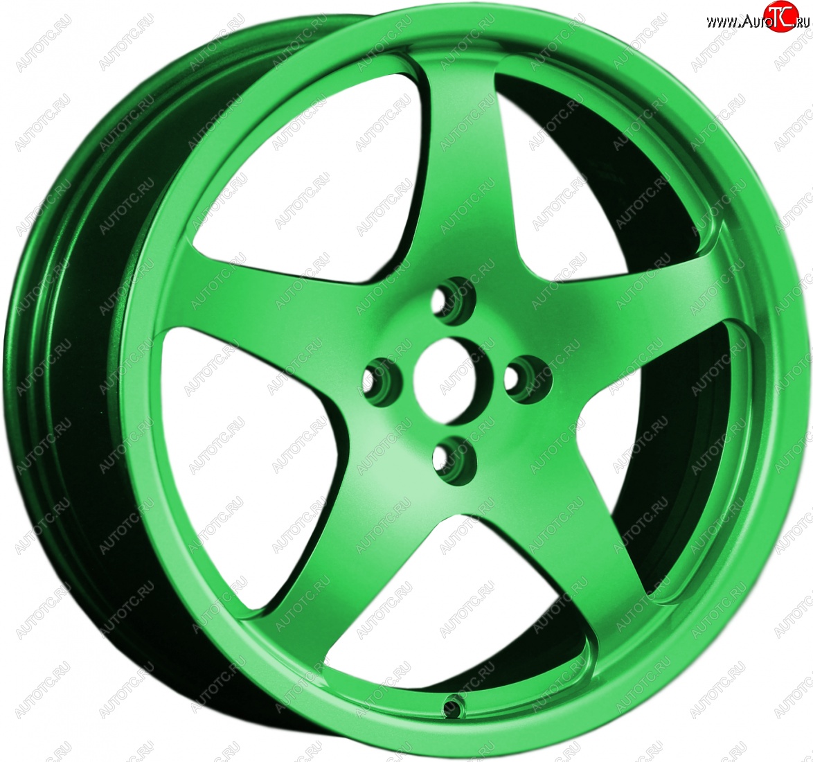 13 599 р. Кованый диск Slik classik R17x7.5 RAL 6038 ярко зеленый (6038) 7.5x17   (Цвет: 6038)  с доставкой в г. Пермь