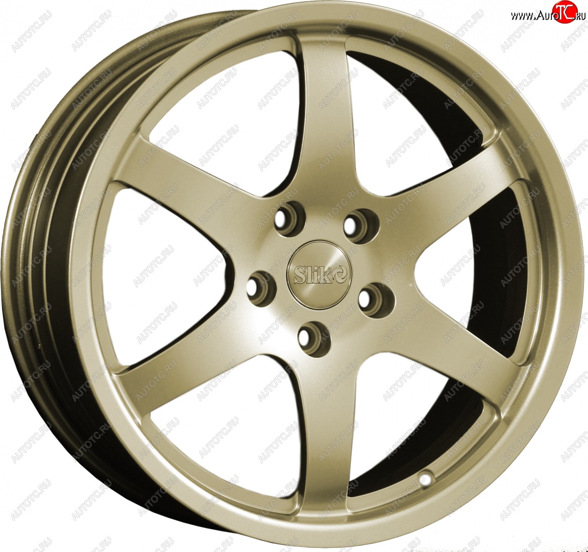 14 599 р. Кованый диск Slik classik R17x7.5 Золотой (G) 7.5x17   (Цвет: G)  с доставкой в г. Пермь