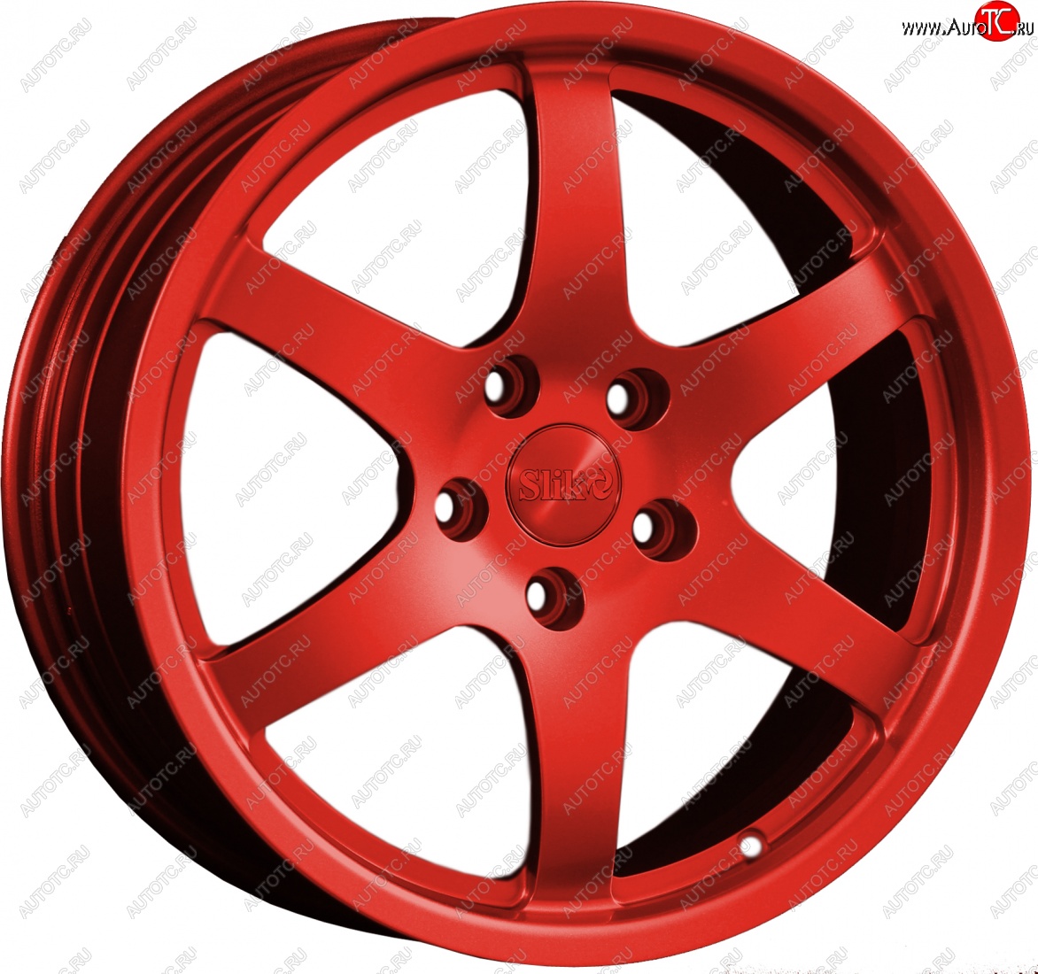 14 599 р. Кованый диск Slik classik R17x7.5 Красный (RED) 7.5x17   (Цвет: RED)  с доставкой в г. Пермь