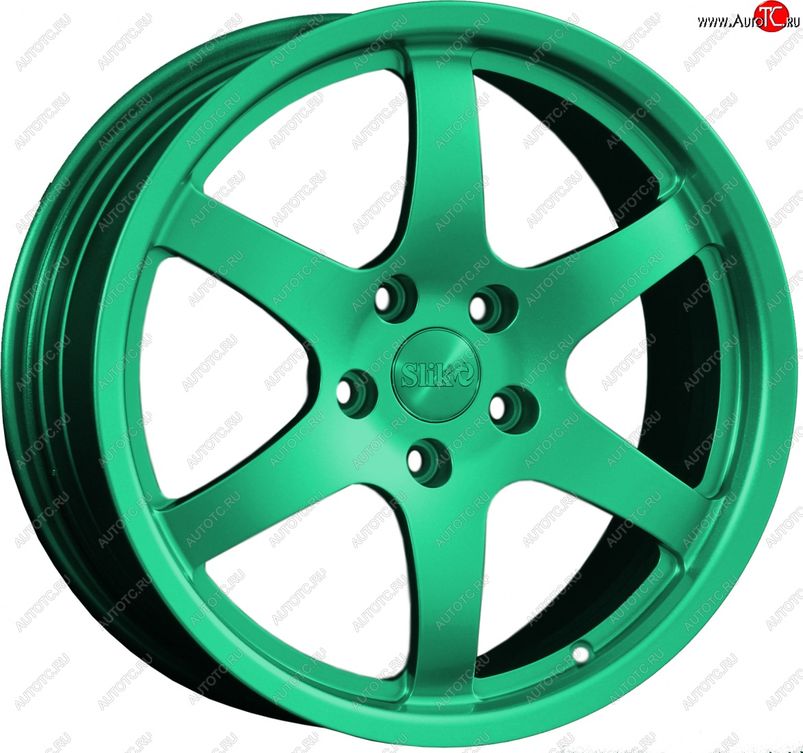 14 599 р. Кованый диск Slik classik R17x7.5 Candy Green изумрудно-зеленый 7.5x17   (Цвет: Candy Green изумрудно-зеленый 7.5x17)  с доставкой в г. Пермь