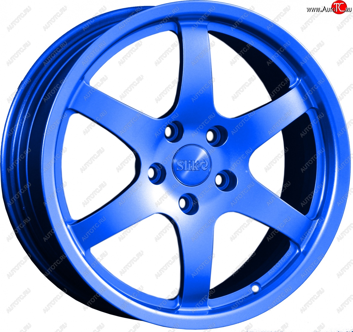 14 599 р. Кованый диск Slik classik R17x7.5 Синий (BLUE) 7.5x17   (Цвет: BLUE)  с доставкой в г. Пермь