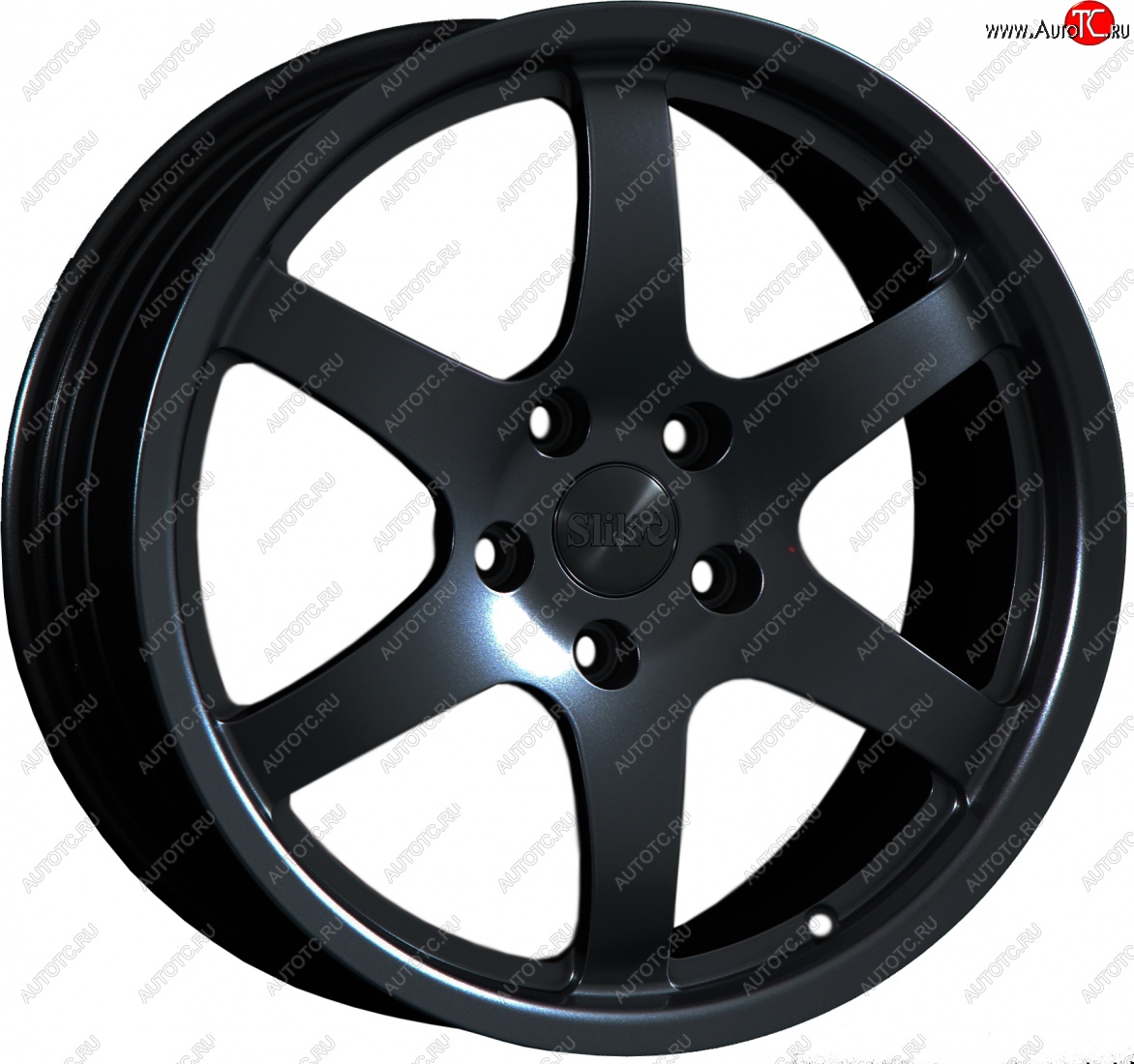 14 599 р. Кованый диск Slik classik R17x7.5 Черный глянцевый (BK) 7.5x17   (Цвет: BK)  с доставкой в г. Пермь