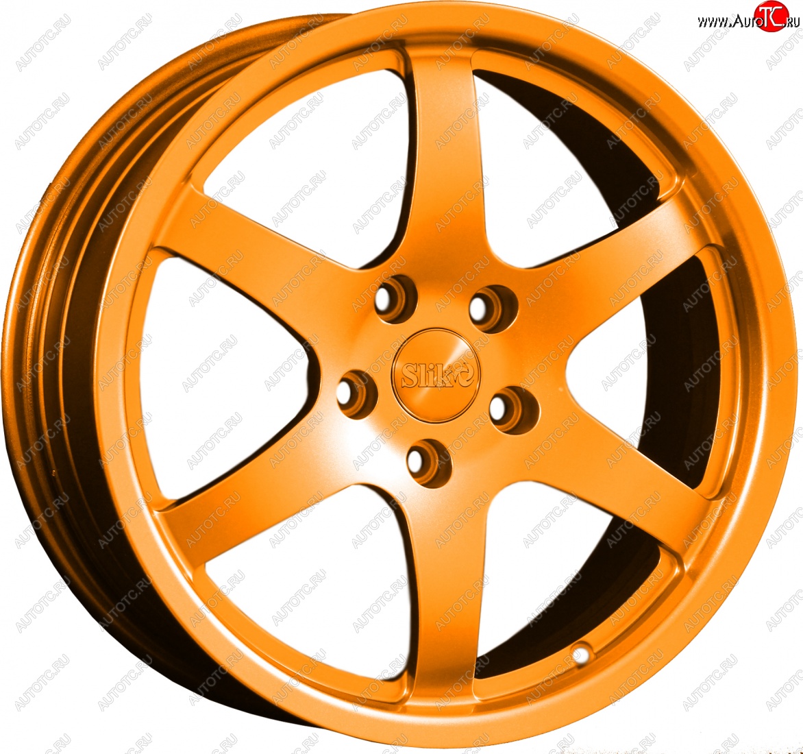 14 599 р. Кованый диск Slik classik R17x7.5 Ярко-оранжевый (ORANGE) 7.5x17   (Цвет: ORANGE)  с доставкой в г. Пермь