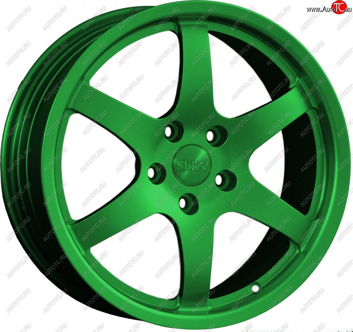 14 599 р. Кованый диск Slik classik R17x7.5 Зеленый (GREEN) 7.5x17   (Цвет: GREEN)  с доставкой в г. Пермь