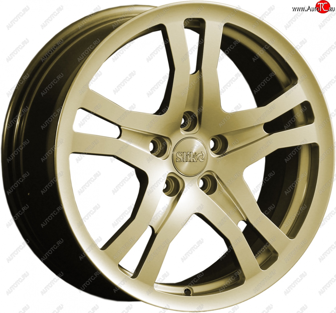 14 599 р. Кованый диск Slik classik R17x7.5 Золотой (G) 7.5x17 Honda Ridgeline YK1 дорестайлинг (2005-2008) 5x120.0xDIA64.1xET45.0 (Цвет: G)