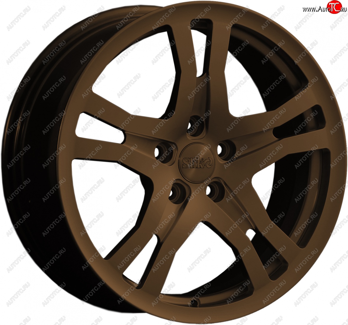 14 599 р. Кованый диск Slik classik R17x7.5 Коньячная бронза. Глянец (BRZCGN) 7.5x17   (Цвет: BRZCGN)  с доставкой в г. Пермь