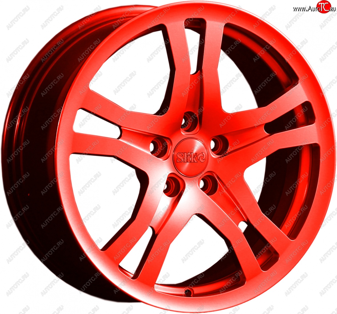 14 599 р. Кованый диск Slik classik R17x7.5 Candy алый 7.5x17   (Цвет: Candy алый 7.5x17)  с доставкой в г. Пермь