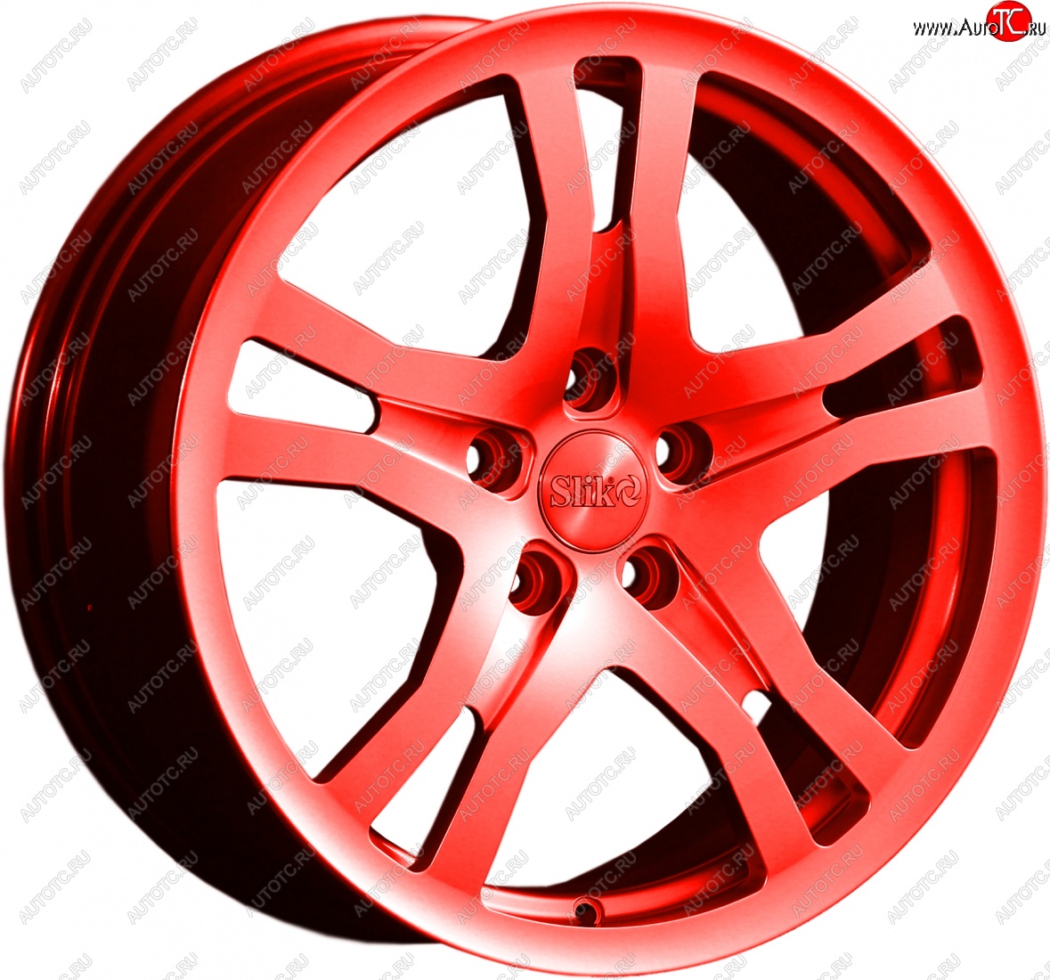 14 599 р. Кованый диск Slik classik R17x7.5 RAL 3026 ярко алый (3026) 7.5x17   (Цвет: 3026)  с доставкой в г. Пермь