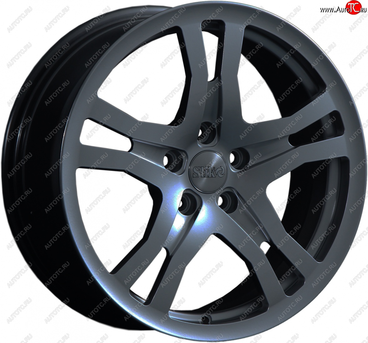 14 599 р. Кованый диск Slik classik R17x7.5 Графит глянцевый (GM) 7.5x17   (Цвет: GM)  с доставкой в г. Пермь
