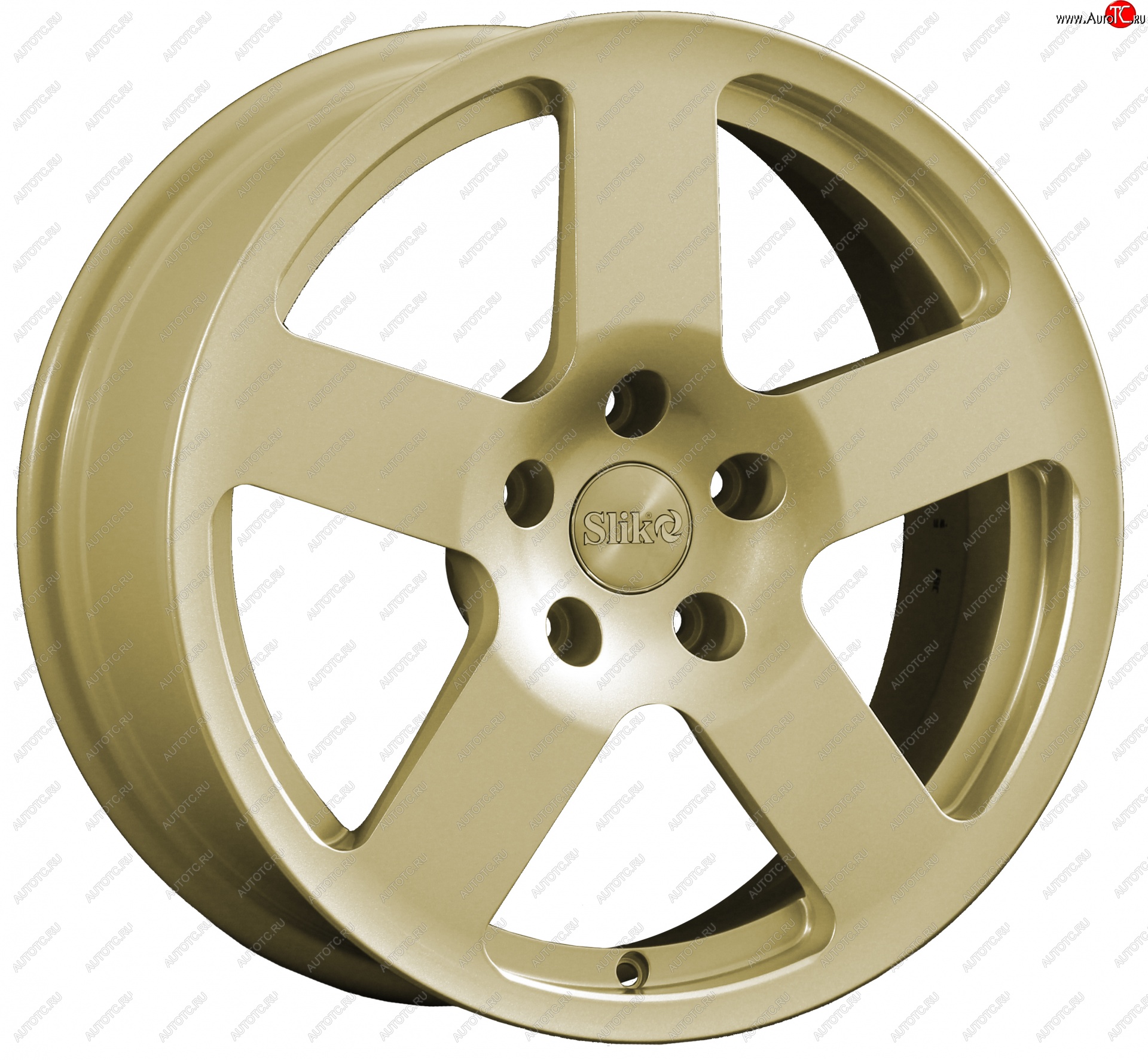 14 599 р. Кованый диск Slik classik R17x7.5 Золотой (G) 7.5x17   (Цвет: G)  с доставкой в г. Пермь