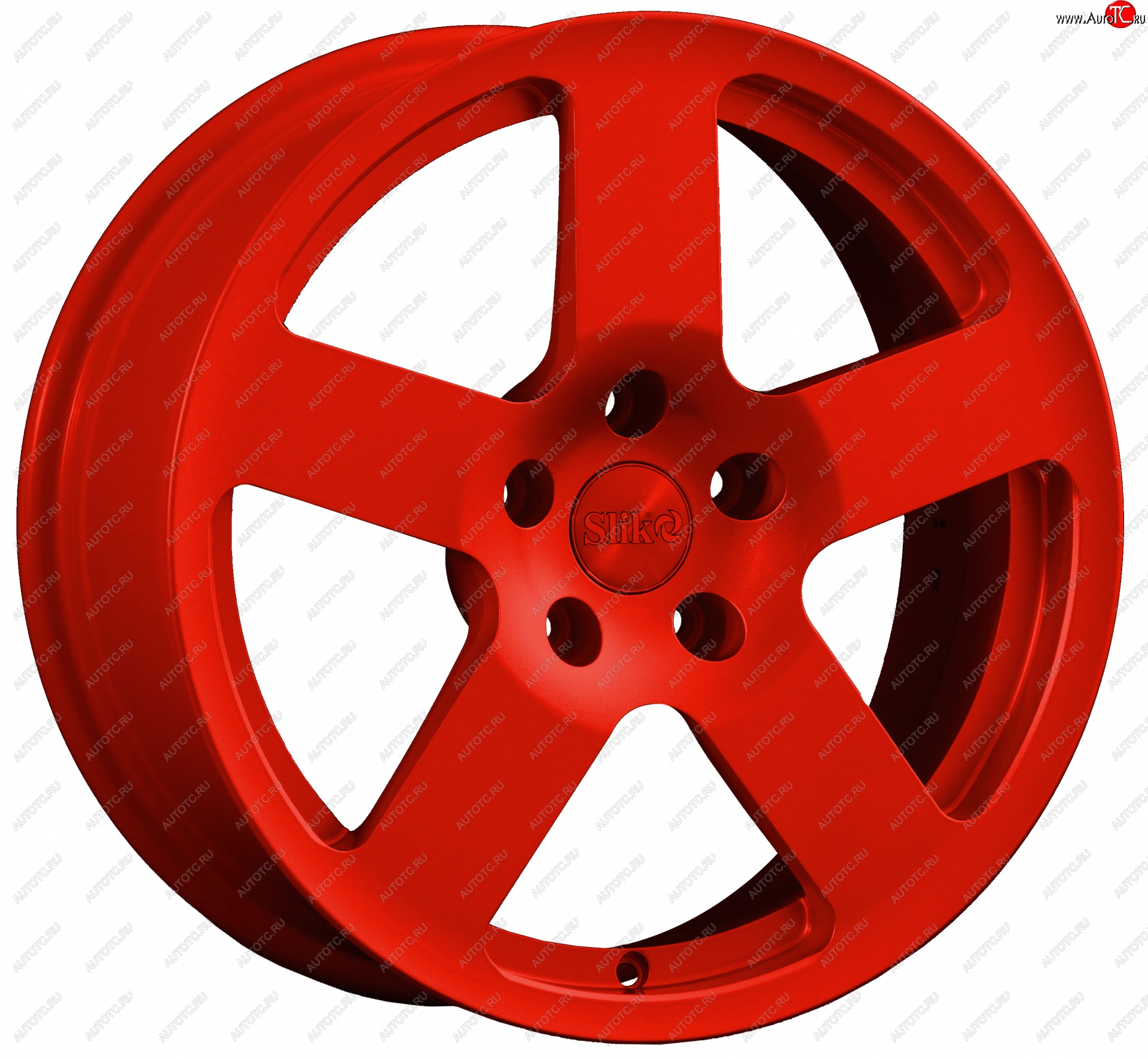 14 599 р. Кованый диск Slik classik R17x7.5 Candy RED красный 7.5x17   (Цвет: Candy RED красный 7.5x17)  с доставкой в г. Пермь