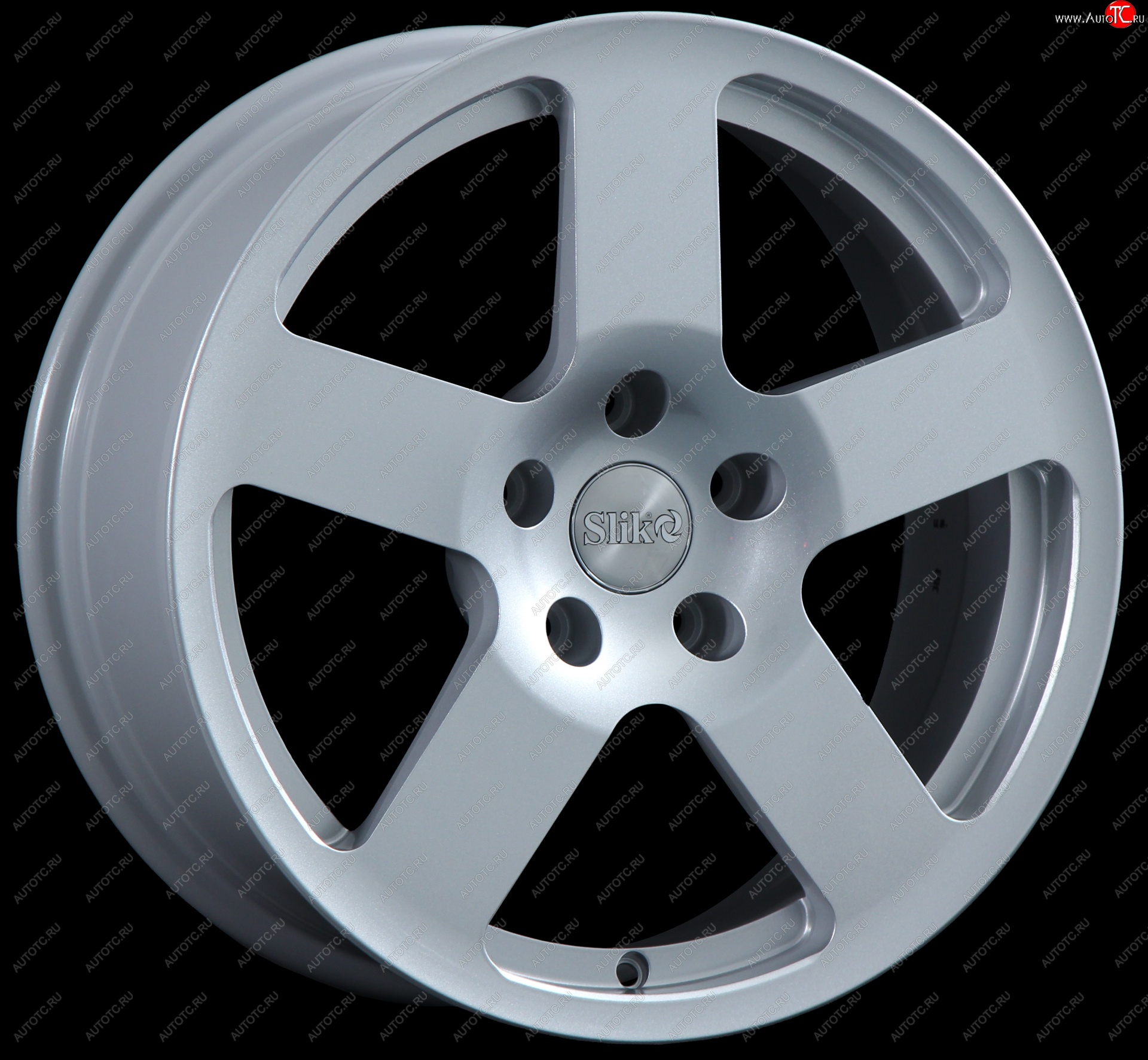 14 399 р. Кованый диск Slik classik R17x7.5 Серебристый светлый (S16) 7.5x17 Honda Ridgeline YK1 дорестайлинг (2005-2008) 5x120.0xDIA64.1xET45.0 (Цвет: S16)