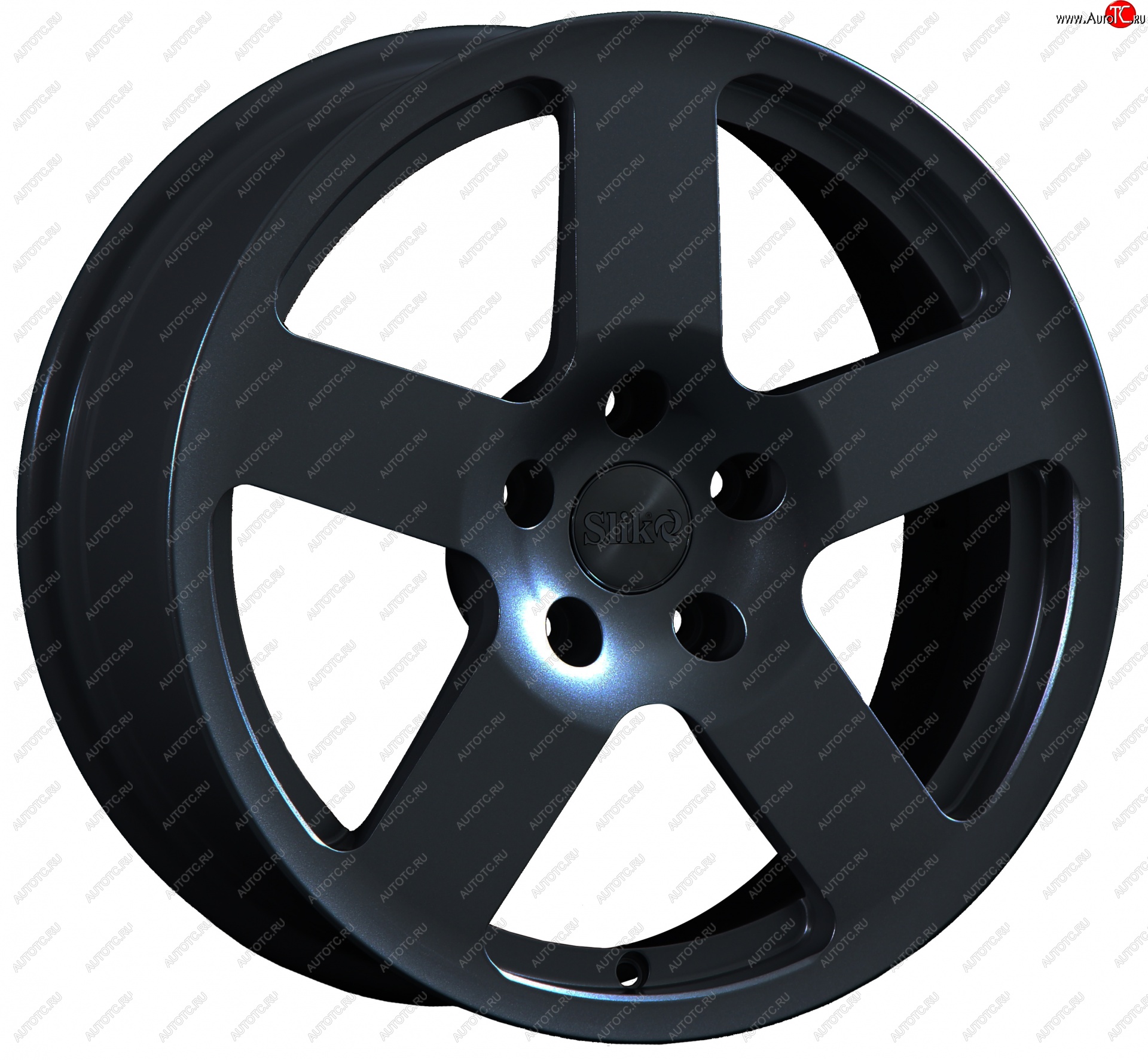 14 599 р. Кованый диск Slik classik R17x7.5 Черный глянцевый (BK) 7.5x17   (Цвет: BK)  с доставкой в г. Пермь