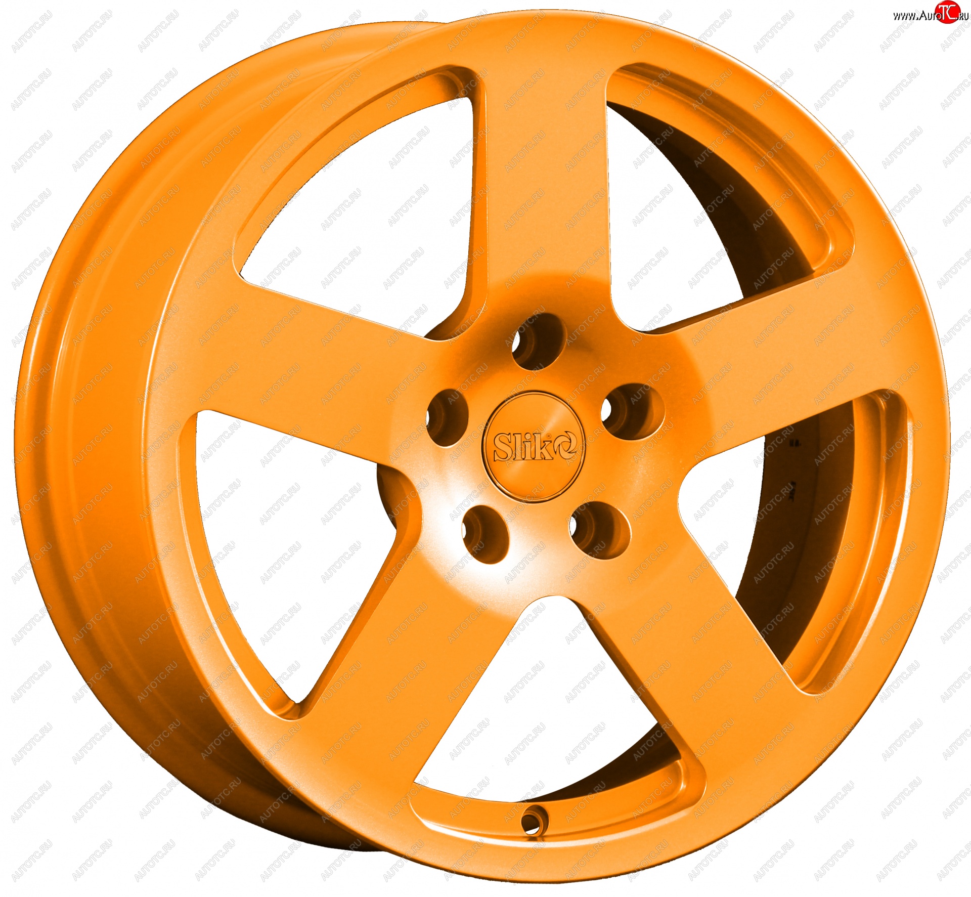 14 599 р. Кованый диск Slik classik R17x7.5 Ярко-оранжевый (ORANGE) 7.5x17   (Цвет: ORANGE)  с доставкой в г. Пермь