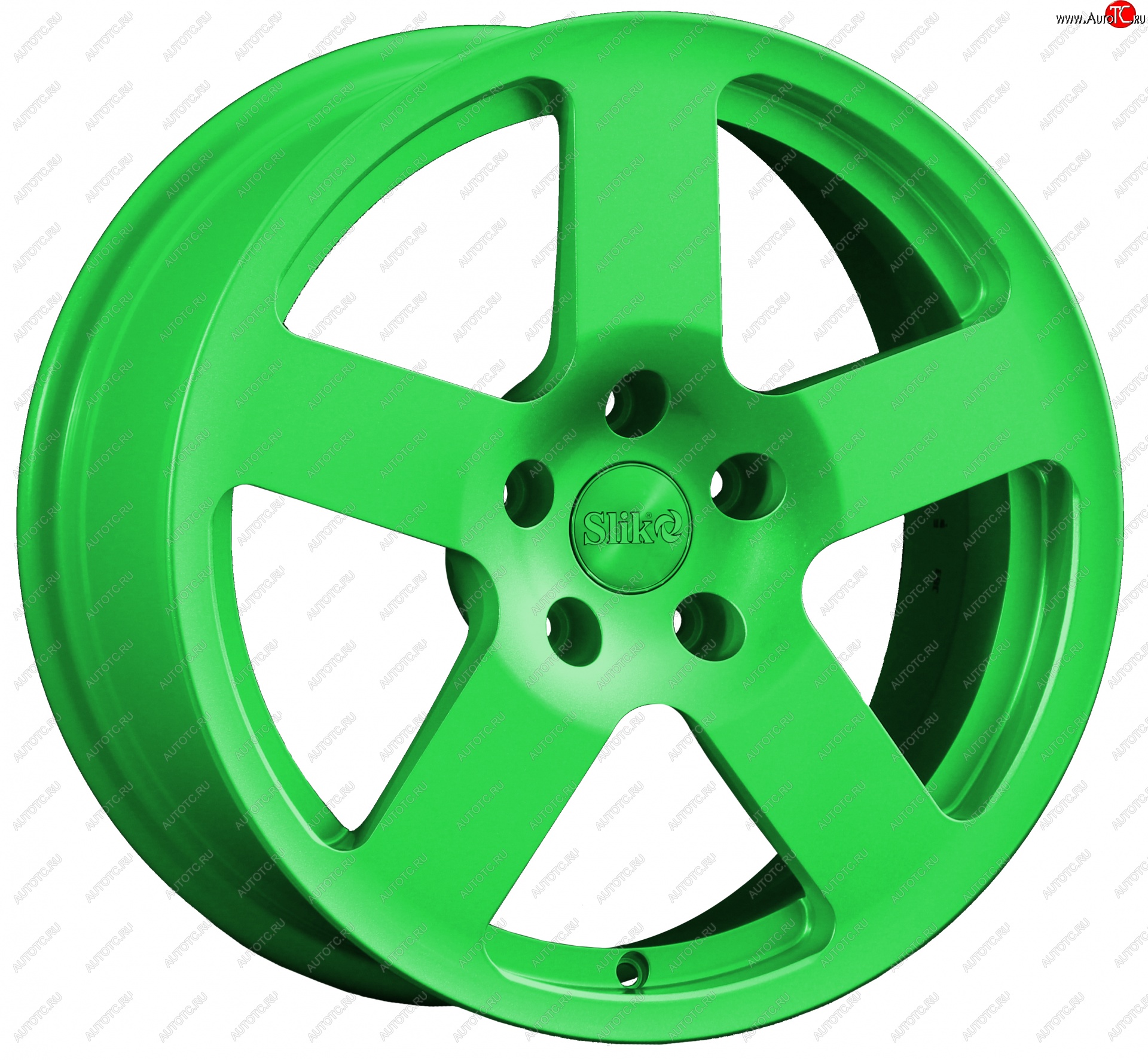 14 599 р. Кованый диск Slik classik R17x7.5 RAL 6038 ярко зеленый (6038) 7.5x17   (Цвет: 6038)  с доставкой в г. Пермь