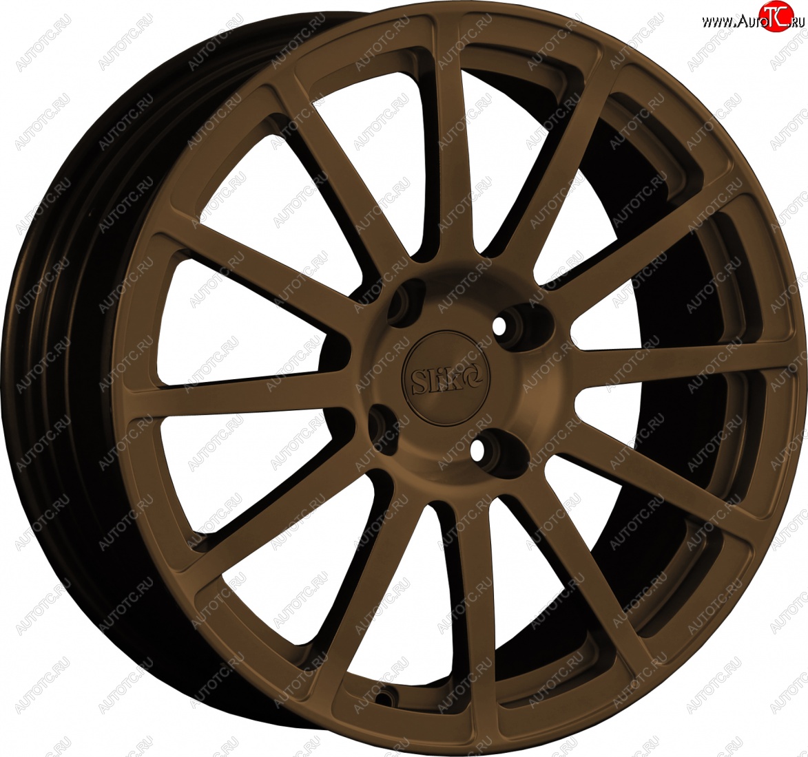 25 599 р. Кованый диск Slik classik R17x7.5 Коньячная бронза. Матовый (MBRZCGN) 7.5x17   (Цвет: MBRZCGN)  с доставкой в г. Пермь