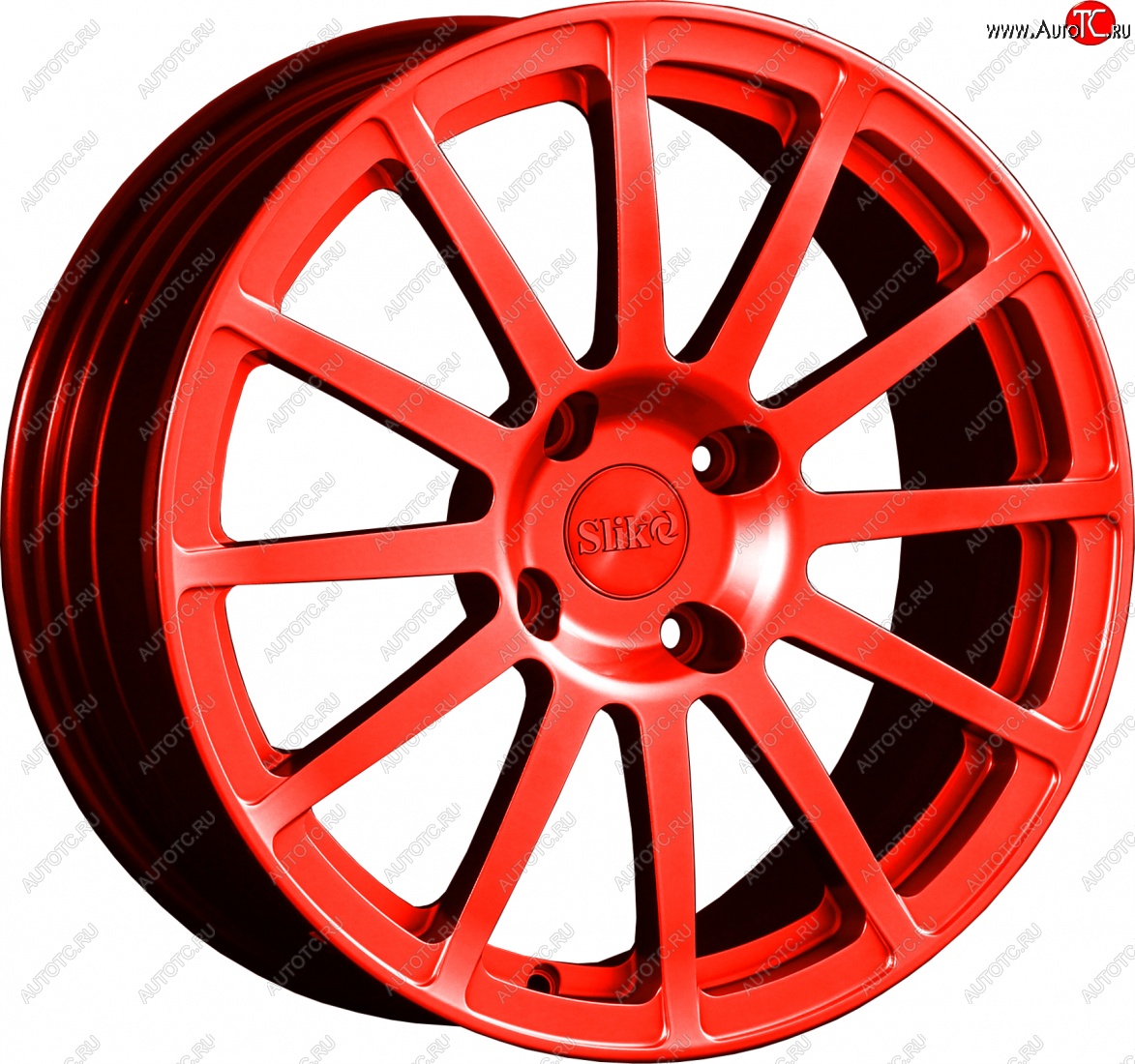 25 599 р. Кованый диск Slik classik R17x7.5 Candy алый 7.5x17   (Цвет: Candy алый 7.5x17)  с доставкой в г. Пермь