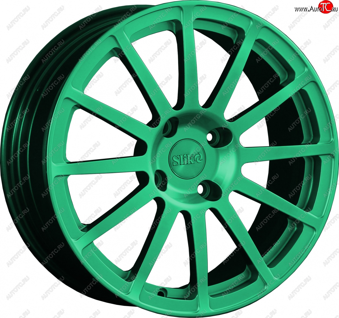 25 599 р. Кованый диск Slik classik R17x7.5 Candy Green изумрудно-зеленый 7.5x17   (Цвет: Candy Green изумрудно-зеленый 7.5x17)  с доставкой в г. Пермь