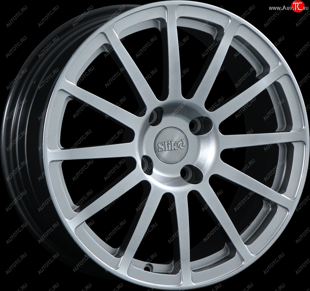 25 599 р. Кованый диск Slik classik R17x7.5 Серебристый светлый (S16) 7.5x17   (Цвет: S16)  с доставкой в г. Пермь