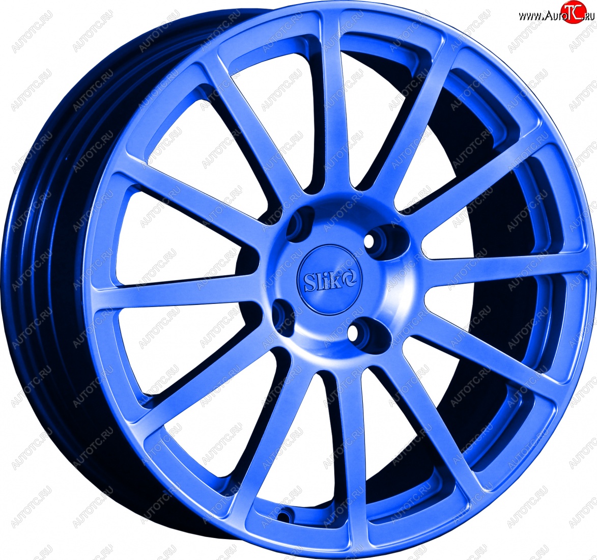 25 599 р. Кованый диск Slik classik R17x7.5 Синий (BLUE) 7.5x17   (Цвет: BLUE)  с доставкой в г. Пермь